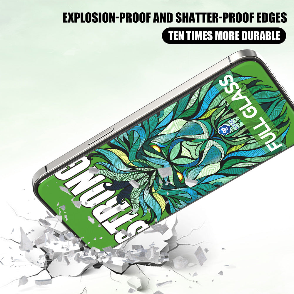 Schutzfolie Lito D+ Max Strong für Apple iPhone 17 / 16 Pro, Gehärtetes Glas, Vollverklebung, Schwarz