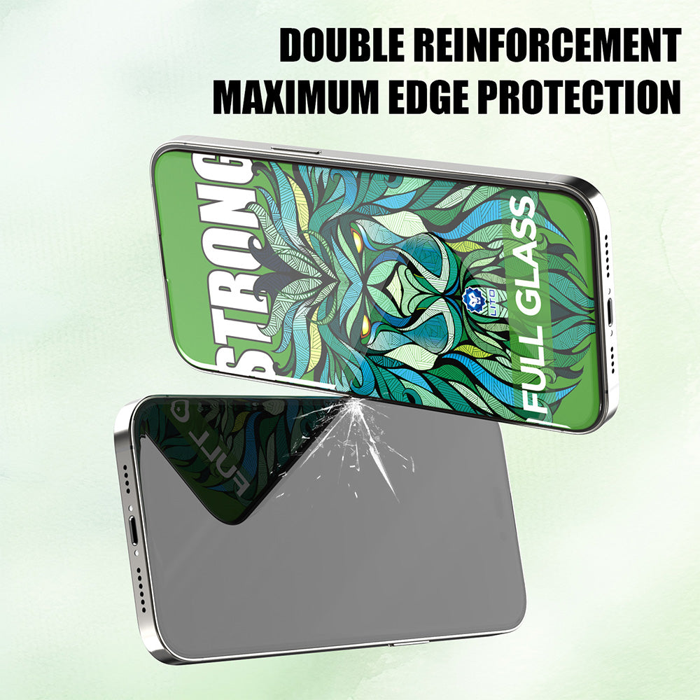 Schutzfolie Lito D+ Max Strong für Apple iPhone 17 / 16 Pro, Gehärtetes Glas, Vollverklebung, Schwarz