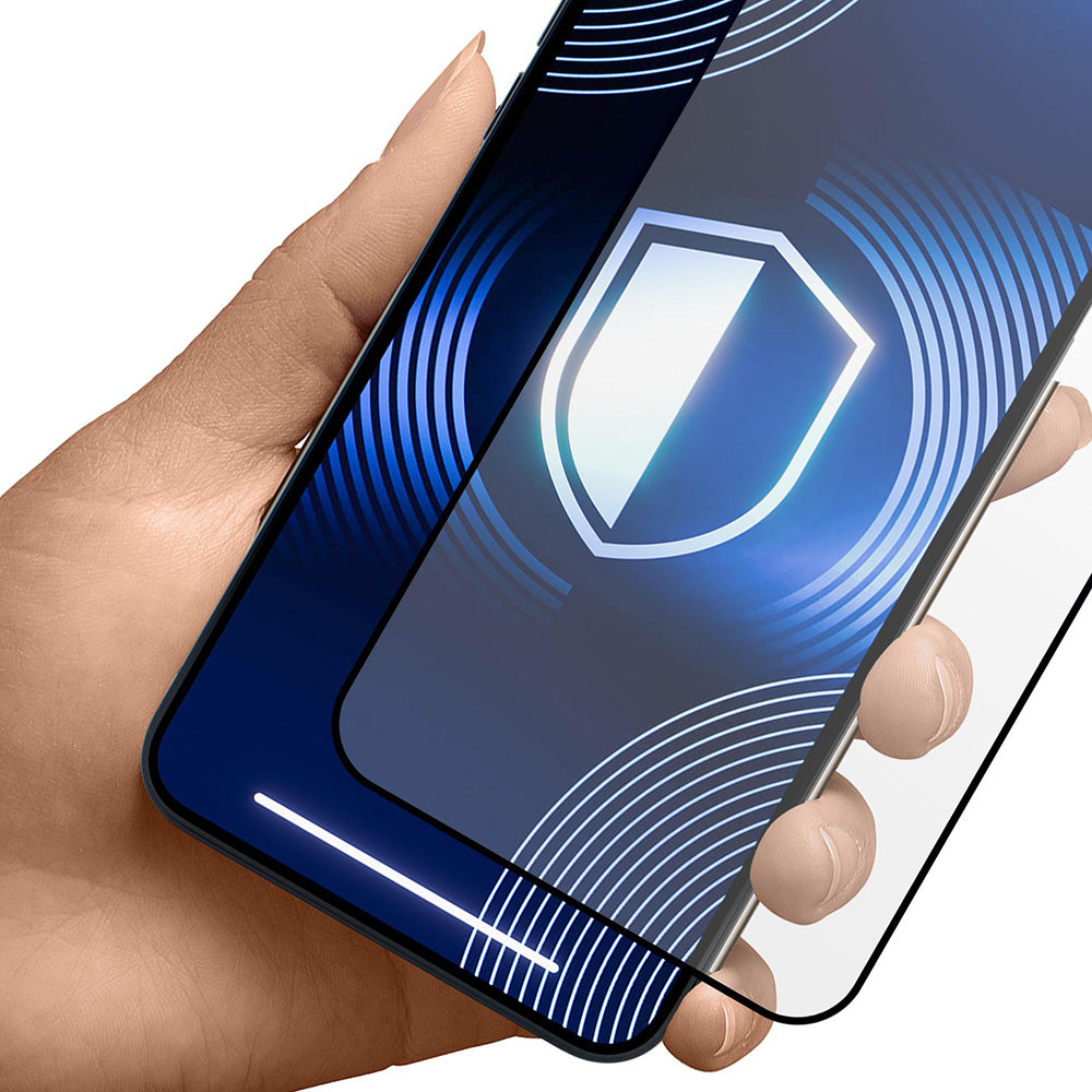 Matte Screen Protector 3MK HardGlass Max for Apple iPhone 17 Air, Tempered Glass, Full Glue, Black