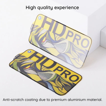 Mattierter Displayschutzfolie Lito HD Pro für Apple iPhone 16 Pro, gehärtetes Glas, Vollkleber, Schwarz