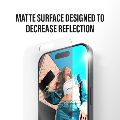Pellicola protettiva Schermo Matte PanzerGlass Armor EasyAligner per Apple iPhone 17 Pro, Vetro Temperato, Full Glue