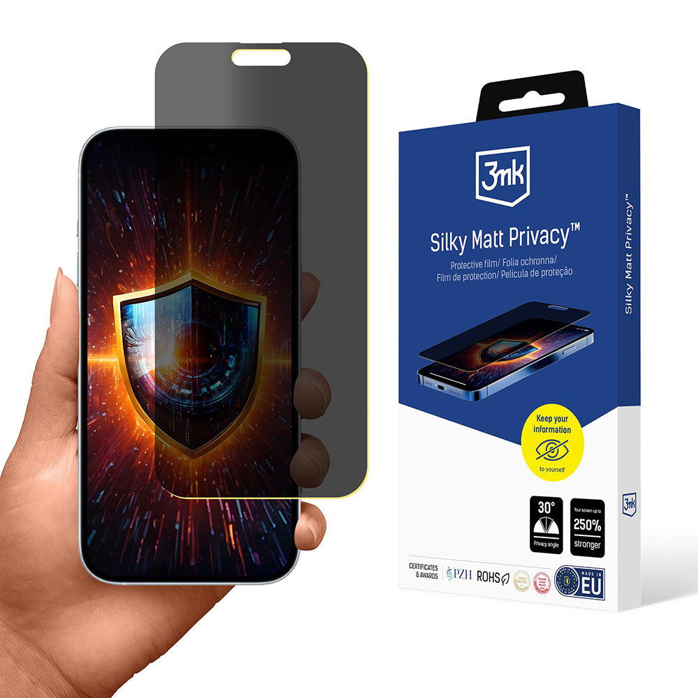 Pellicola Protettiva Schermo Matte Privacy 3MK Silky per Apple iPhone 17 Air, Plastica