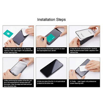 Film de protection d'écran Nillkin CP+ Pro pour Samsung Galaxy A37 5G, Verre trempé, Collage complet, Noir
