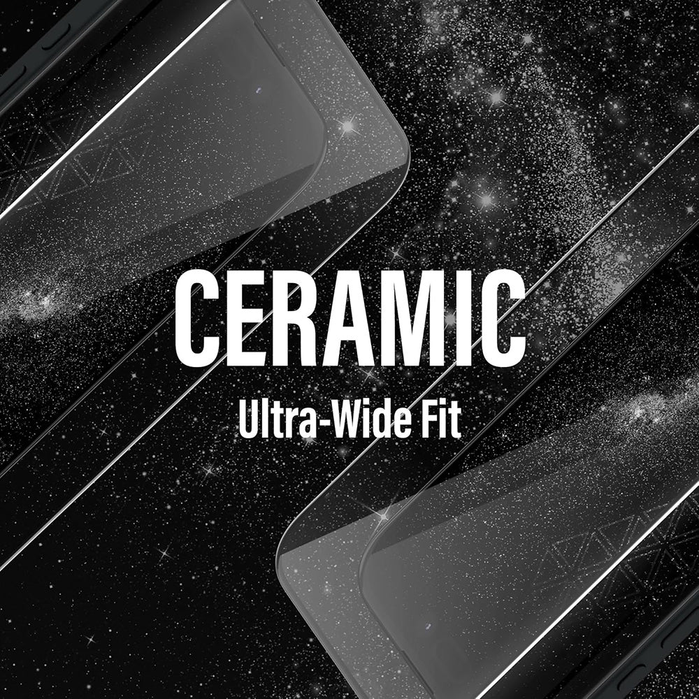 Pellicola Protettiva Schermo PanzerGlass Ultra-Wide Ceramic EasyAligner per Samsung Galaxy S25+ S936 / S24+ S926, Vetro Temperato, Full Glue