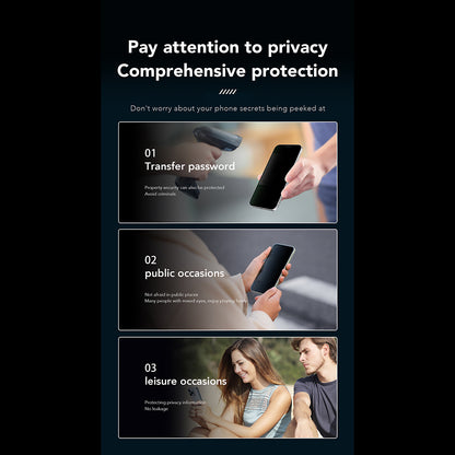Pellicola protettiva per schermo Privacy Anank 1X Rinforzata 360 per Apple iPhone 15, Vetro Temperato, Colla Completa, 2.5D