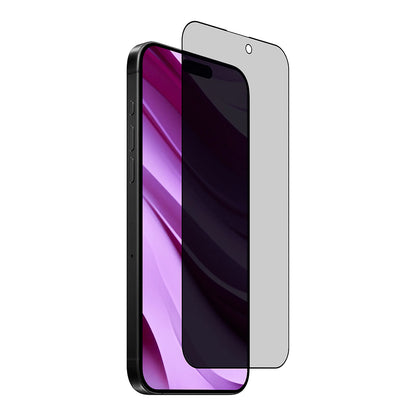 Privacy-Schutzfolie Anank 2X Verstärkt für Apple iPhone 15 Pro Max, Sicherheitsglas, Vollkleber, 2.5D