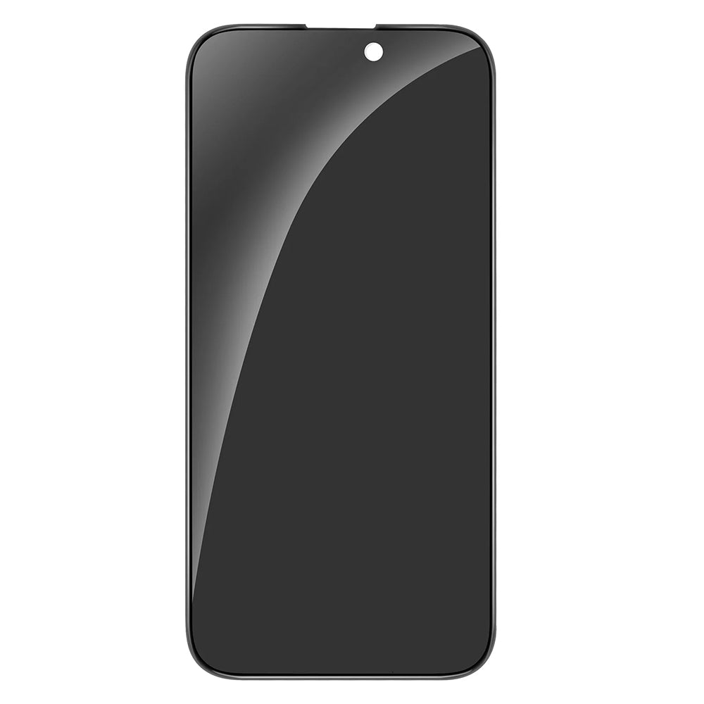 Privacy-Schutzfolie Anank 2X Verstärkt für Apple iPhone 15 Pro, Sicherheitsglas, Vollkleber, 2.5D