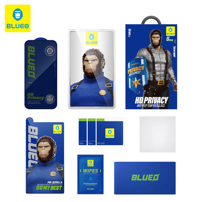 Film de protection Écran Privacy Blueo Anti-Peep pour Samsung Galaxy S26 S942, Verre Trempé, Full Glue, Lot de 5 pièces