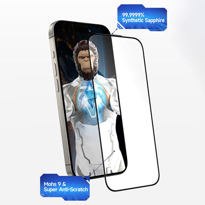 Pellicola Protettiva Schermo Privacy Blueo Sapphire Applicator Pro per Apple iPhone 17 Pro Max / 16 Pro Max, Vetro Temperato, Full Glue