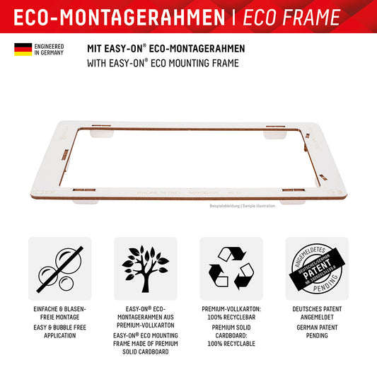 Privacy-Schutzfolie Displex Real Glass für Apple iPhone 16 Plus, gehärtetes Glas, Full Glue