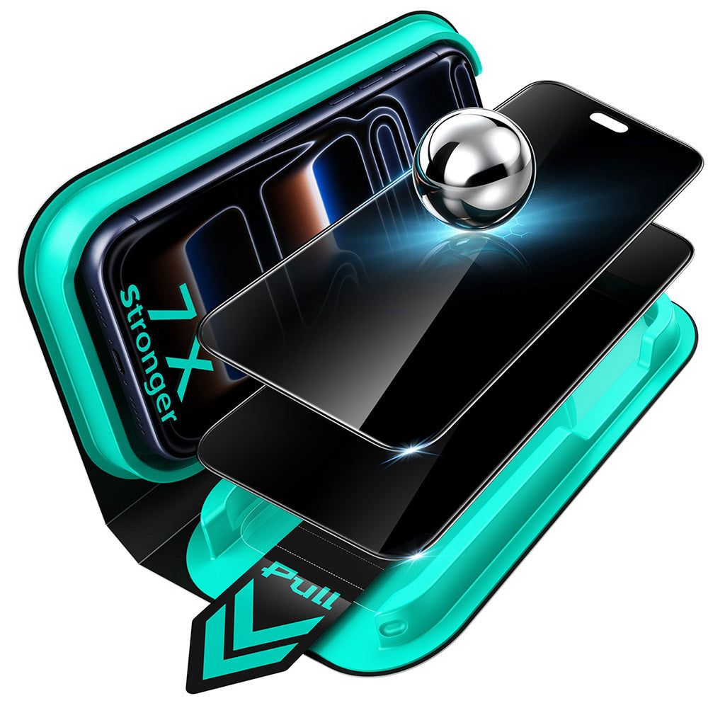 Film de protection d'écran Privacy ESR Armorite UltraFit pour Apple iPhone 18 Pro Max, Verre trempé, Collage complet, Lot de 2 pièces
