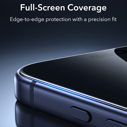 Film de protection d'écran Privacy ESR Armorite UltraFit pour Apple iPhone 18 Pro Max, Verre trempé, Collage complet, Lot de 2 pièces