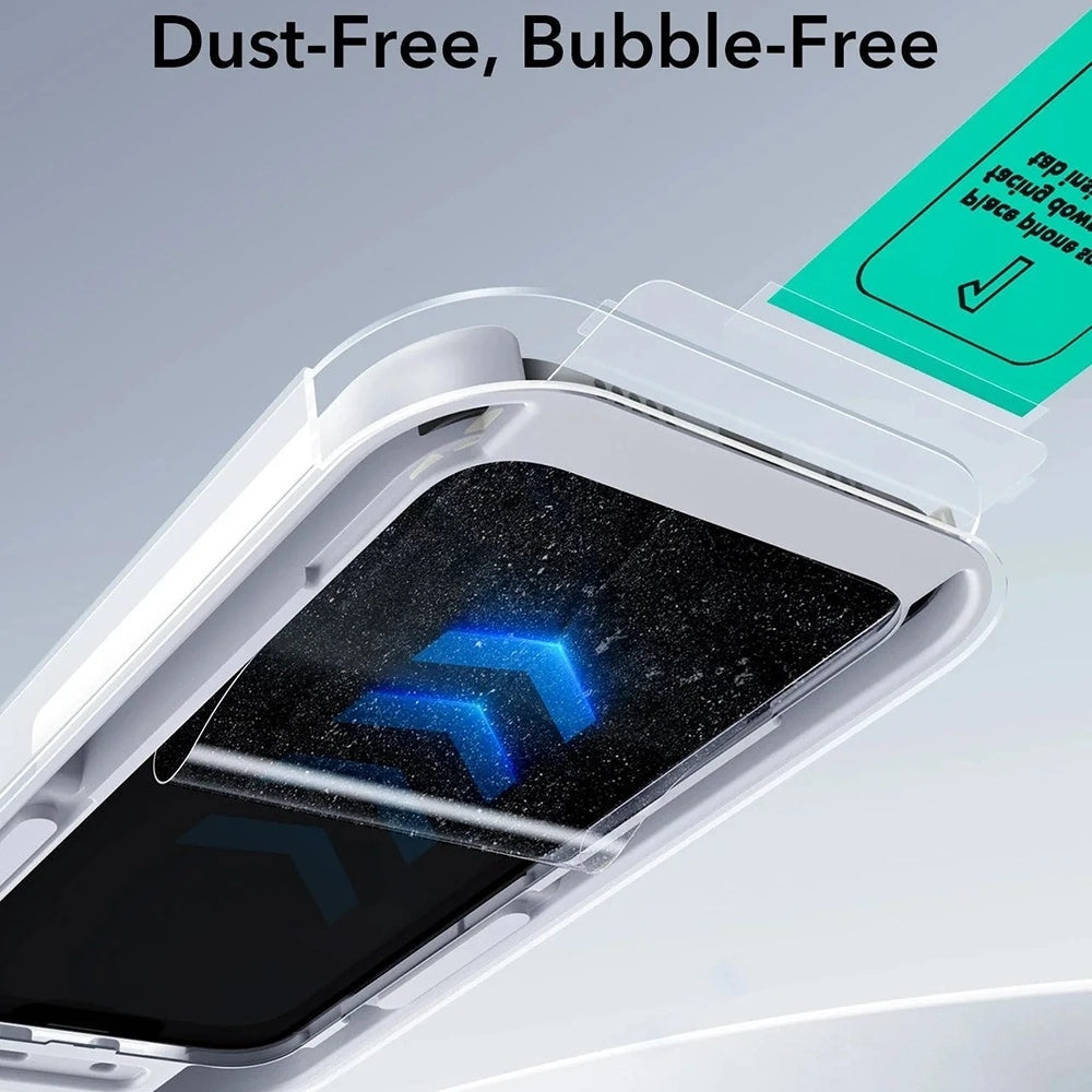 Pellicola protettiva per schermo Privacy ESR UltraFit Classic per Apple iPhone 18 Pro Max, Vetro temperato, Full Glue, Set da 3 pezzi