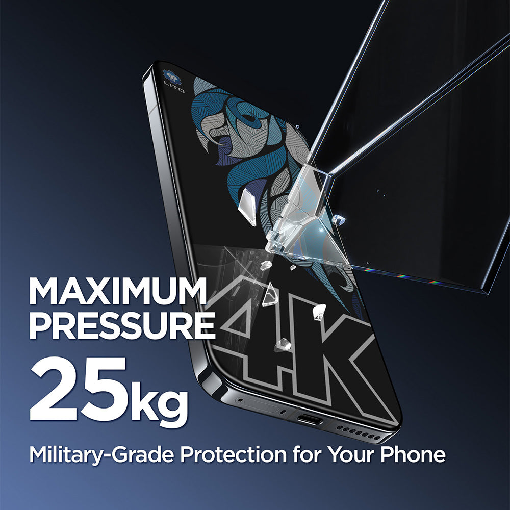Schutzfolie Privacy Lito D+ Max 4K für Apple iPhone 17 Air, Gehärtetes Glas, Vollverklebung
