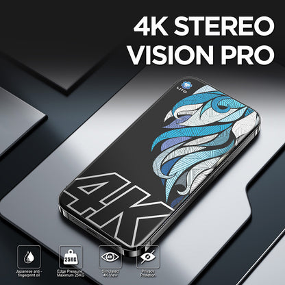 Pellicola Protettiva Schermo Privacy Lito D+ Max 4K per Apple iPhone 17 Pro Max, Vetro Temperato, Full Glue