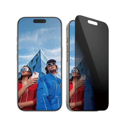 Film de protection écran Privacy PanzerGlass Ultra-Wide Fit EasyAligner pour Apple iPhone 16 Pro, Verre Trempé, Full Glue