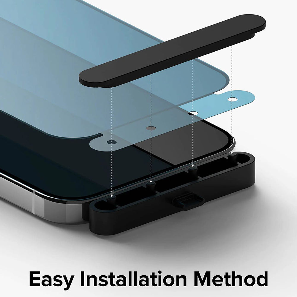 Film de protection Écran Privacy Ringke pour Apple iPhone 15 Pro, Verre Trempé, Full Glue