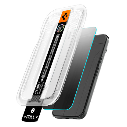 Pellicola protettiva per schermo Privacy Spigen GlastR EZ FIT Pro per Google Pixel 11 / 10, Vetro temperato, Full Glue, Set 2 pezzi AGL11546