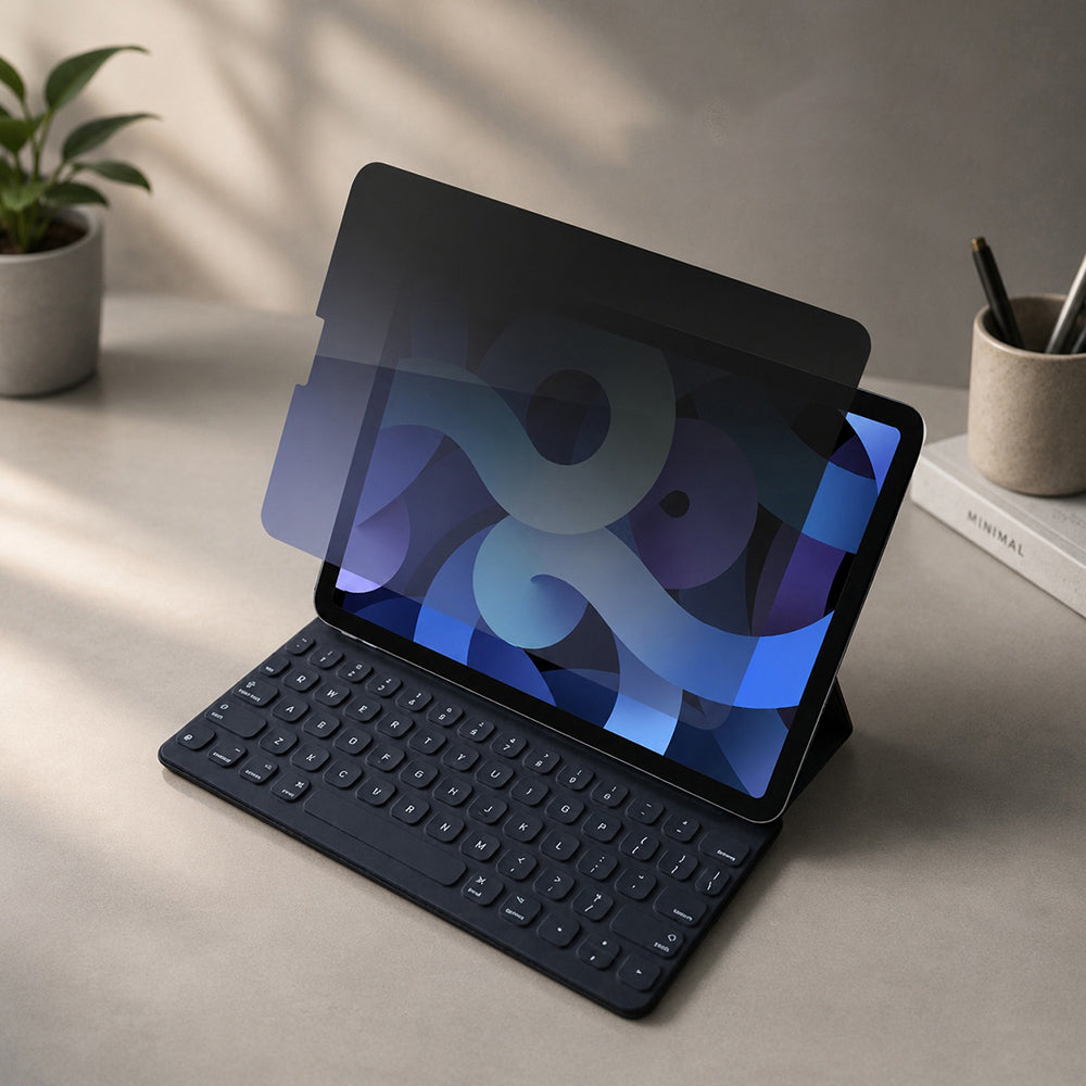 Privacy-Schutzfolie Techsuit ArmorGlass CrystalHD für Samsung Galaxy Tab S10+ / Tab S9 FE+, gehärtetes Glas, Full Glue, 2 Stück Set