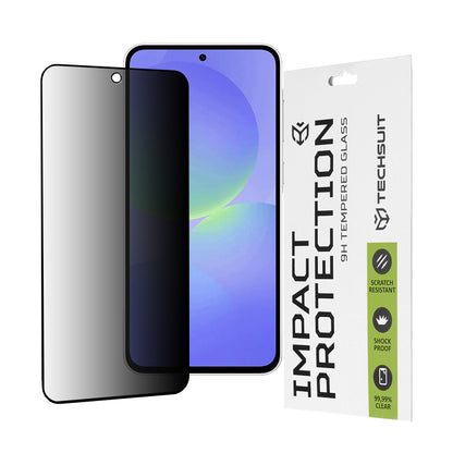 Film de protection d'écran Privacy Techsuit pour Samsung Galaxy A56 A566 / A36 A366, Verre Trempé, Full Glue, 111D