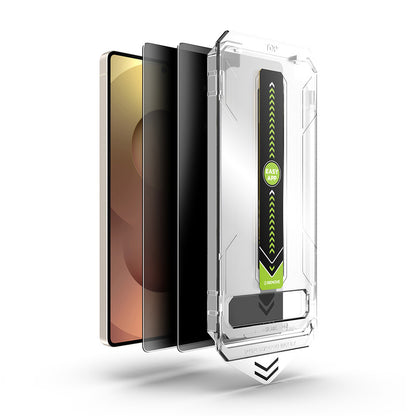 Privacy-Schutzfolie Techsuit TitanGlass CrystalHD für Samsung Galaxy A17 5G / A16 5G A166, Sicherheitsglas, Vollklebung, 2 Stück Set