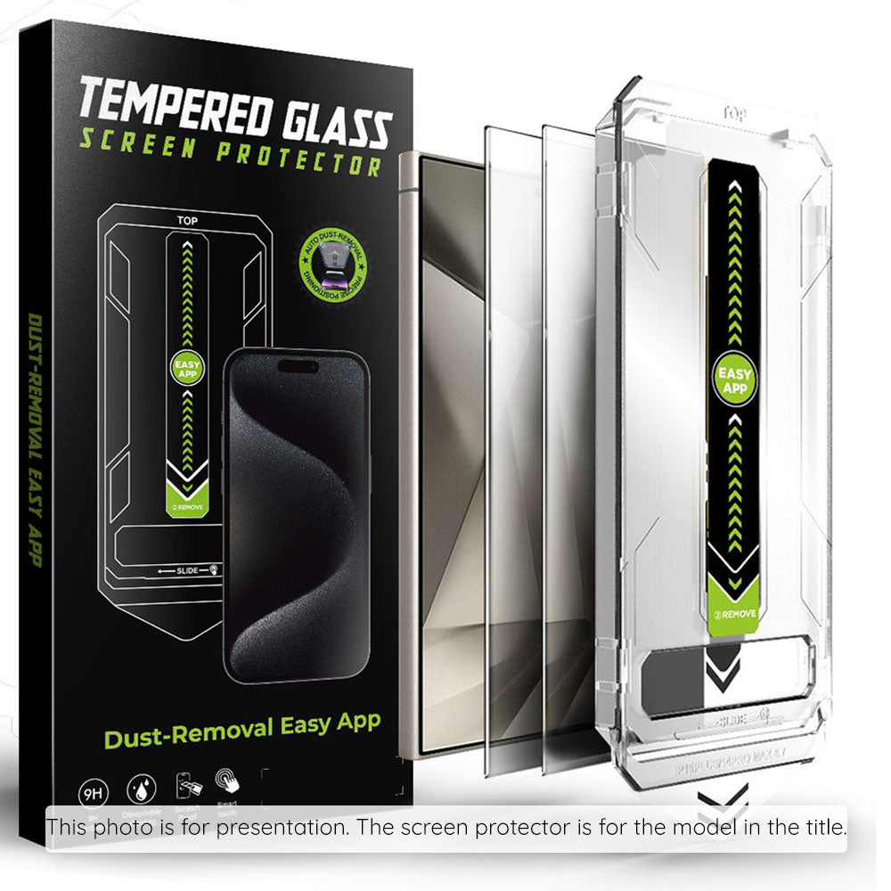 Pellicola protettiva Schermo Privacy Techsuit TitanGlass CrystalHD per Samsung Galaxy S25 FE, Vetro Temperato, Full Glue, Set 2 pezzi