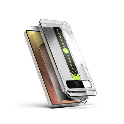 Schutzfolie Privacy Techsuit TitanGlass CrystalHD für Samsung Galaxy S26, gehärtetes Glas, Vollverklebung