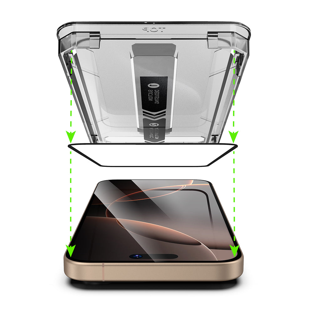 Film de protection écran Privacy Techsuit TitanGlass pour Apple iPhone 17 Pro Max, Verre Trempé, Full Glue, Lot de 2 pièces