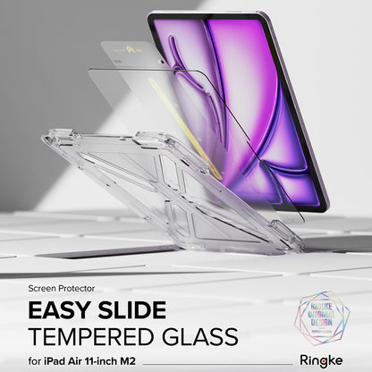 Pellicola protettiva per schermo Ringke Easy Slide per Apple iPad Air 11 (2026) / Air 11 (2025), Vetro temperato, Full Glue