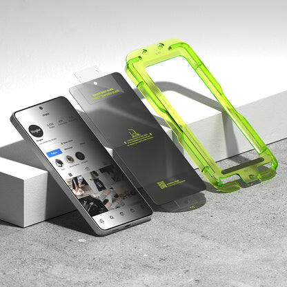 Schutzfolie Ringke Easy Slide für Samsung Galaxy S26 Ultra S948, gehärtetes Glas, Vollkleber, Set mit 2 Stück, Schwarz