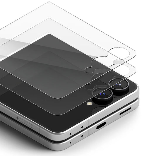 Ringke Pro Außendisplay-Schutzfolie für Samsung Galaxy Z Flip8 F776, gehärtetes Glas, Full Glue, 2er-Set