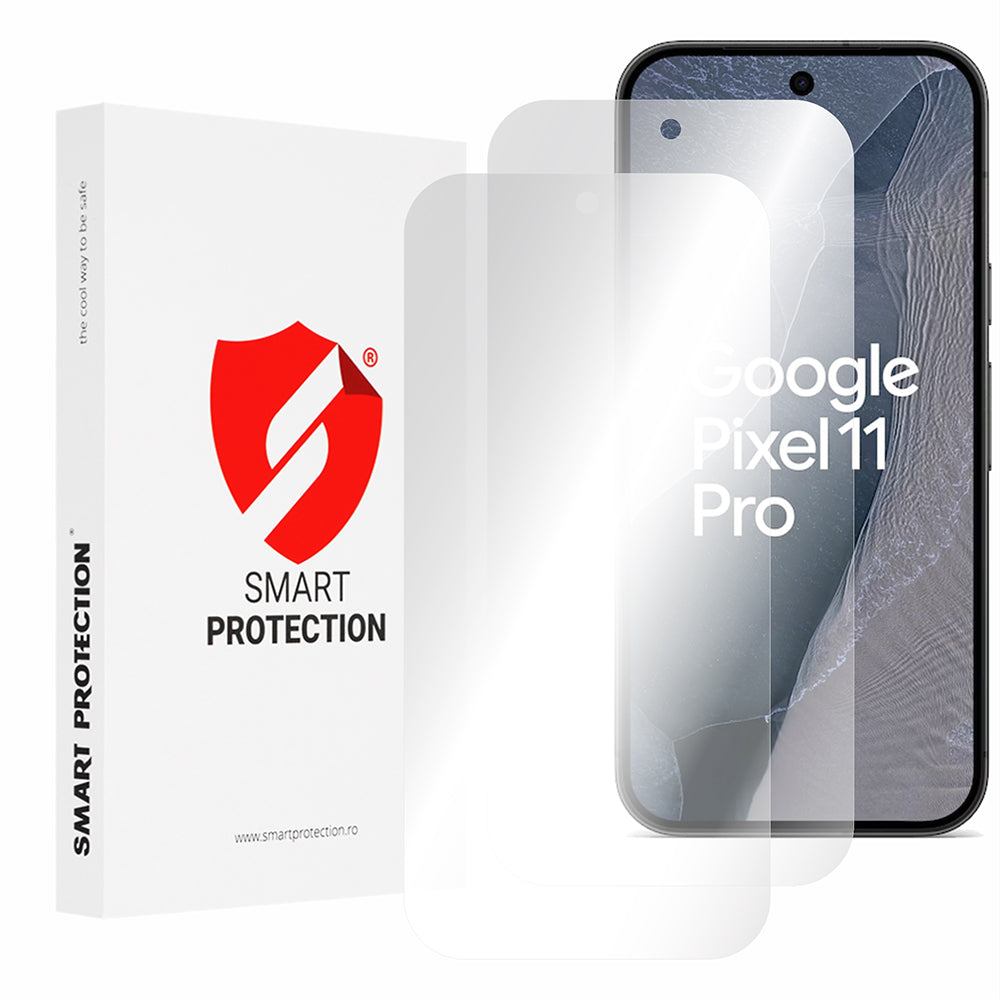 Pellicola protettiva per schermo Smart Protection Premium Classic per Google Pixel 11 Pro, plastica, adesivo completo, set da 2 pezzi