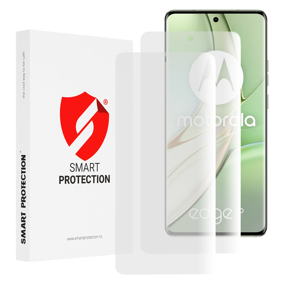 Pellicola protettiva per schermo Smart Protection Premium Classic per Motorola Edge (2023) / Edge 40 Neo / Edge 40, Plastica, Set da 2 pezzi