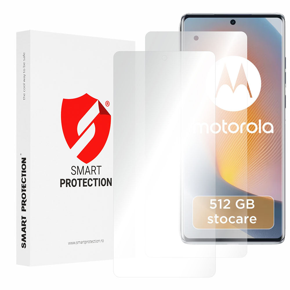 Pellicola protettiva per schermo Smart Protection Premium Classic per Motorola Edge 50 Fusion, plastica, set da 2 pezzi