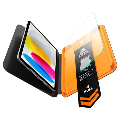 Pellicola protettiva per schermo Spigen GlastR Align Master T per Apple iPad (2025) / (2022), Vetro temperato, Full Glue AGL11698