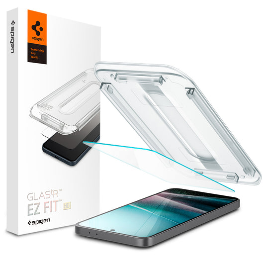 Film de protection écran Spigen GlastR EZ FIT HD pour Samsung Galaxy A37 5G / A36 A366, Verre Trempé, Full Glue, Set 2 pièces AGL11365