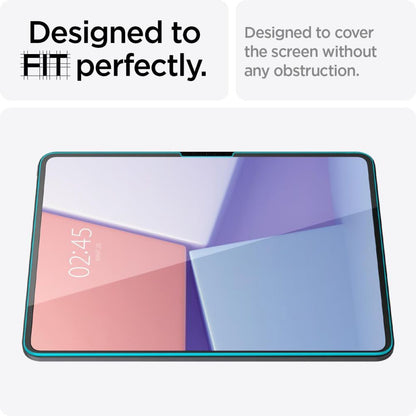 Film de protection d'écran Spigen GlastR EZ FIT pour Apple iPad Pro 13 (2024), Verre Trempé, Full Glue AGL07793