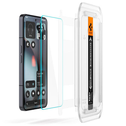 Film de protection écran Spigen GlastR EZ FIT pour Nothing Phone (3), Verre Trempé, Full Glue, Set 2 pièces AGL10165