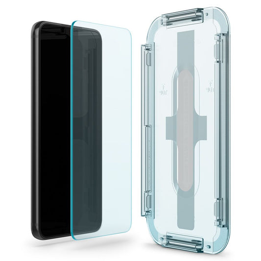 Film de protection d'écran Spigen GlastR EZ FIT pour Samsung Galaxy S22 5G S901, Verre trempé, Collage intégral, Lot de 2 pièces AGL04151