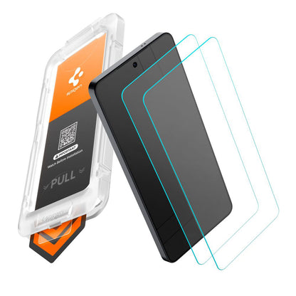 Pellicola Protettiva Schermo Spigen GlastR EZ FIT Pro HD per Samsung Galaxy S26 S942, Vetro Temperato, Full Glue, Set 2 pezzi AGL11095
