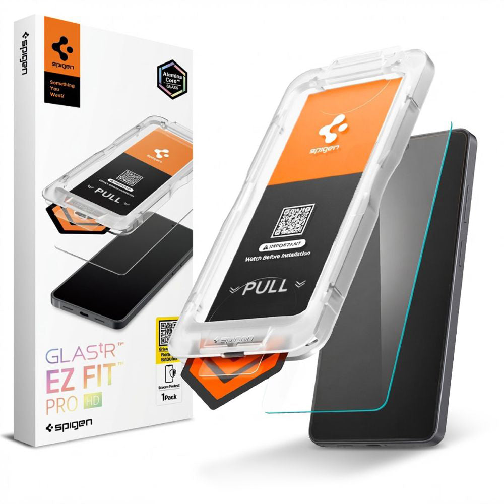 Pellicola Protettiva Schermo Spigen GlastR EZ FIT Pro HD per Samsung Galaxy S26 Ultra S948, Vetro Temperato, Full Glue AGL11074