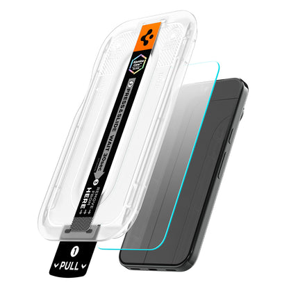 Pellicola protettiva per schermo Spigen GlastR EZ FIT Pro per Google Pixel 11 Pro / 11, Vetro temperato, Full Glue, Set 2 pezzi AGL11480