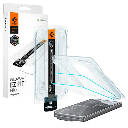 Pellicola protettiva per schermo esterno Spigen GlastR EZ FIT Pro per Google Pixel 11 Pro Fold, vetro temperato, adesivo completo, set da 2 pezzi AGL11490