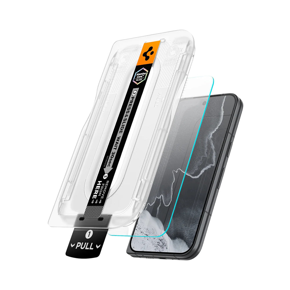 Pellicola protettiva per schermo esterno Spigen GlastR EZ FIT Pro per Google Pixel 11 Pro Fold, vetro temperato, adesivo completo, set da 2 pezzi AGL11490