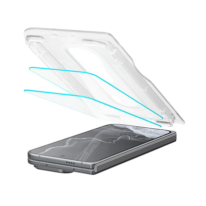 Pellicola protettiva per schermo esterno Spigen GlastR EZ FIT Pro per Google Pixel 11 Pro Fold, vetro temperato, adesivo completo, set da 2 pezzi AGL11490