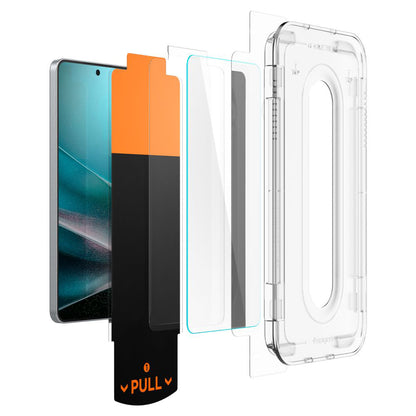 Film de protection écran Spigen GlastR EZ FIT Pro pour Samsung Galaxy S25 Edge S937, Verre Trempé, Full Glue