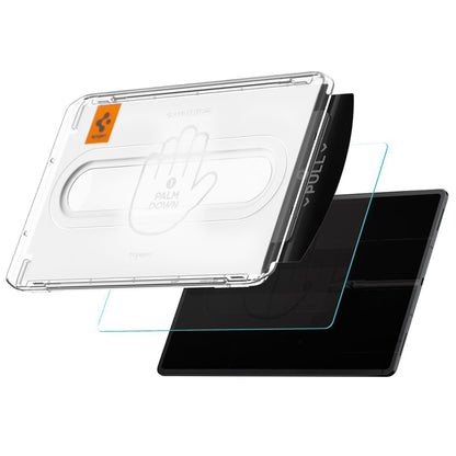 Displayschutzfolie Spigen GlastR EZ FIT Pro für Samsung Galaxy Tab S11 Ultra, gehärtetes Glas, Vollverklebung