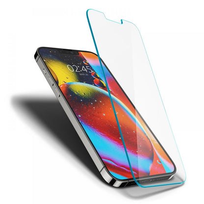 Schutzfolie Spigen GlastR Slim für Apple iPhone 14 Plus / 13 Pro Max, gehärtetes Glas, Full Glue AGL03382