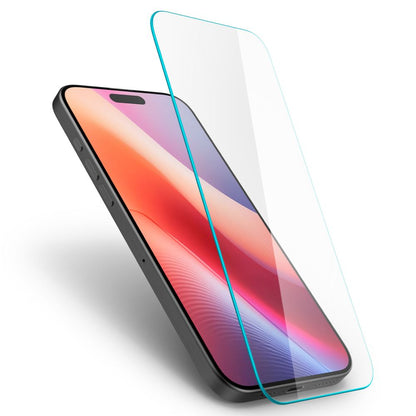 Film de protection écran Spigen GlastR Slim pour Apple iPhone 16 Pro Max, Verre Trempé, Full Glue