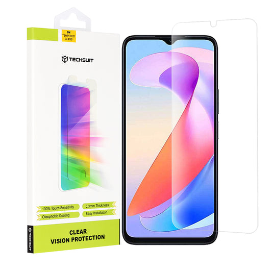 Pellicola protettiva per schermo Techsuit Clear Vision per Honor X6a, Vetro temperato, Full Glue